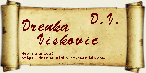 Drenka Višković vizit kartica
